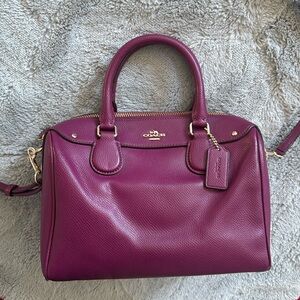 Blackberry Colored Coach Purse 💟